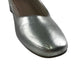 M&S Insolia Low Heel Shoes Shoe Size 5.5 Silver Shiny Hunky Heel
