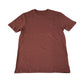 All Saints t-shirt men's M brown plain regular fit with logo