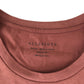 All Saints t-shirt men's M brown plain regular fit with logo