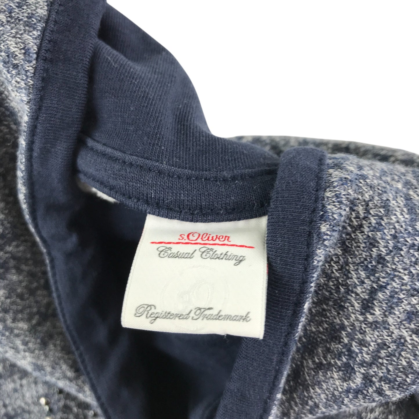 s.Oliver Sweater 10-11 years grey gem text with turtleneck