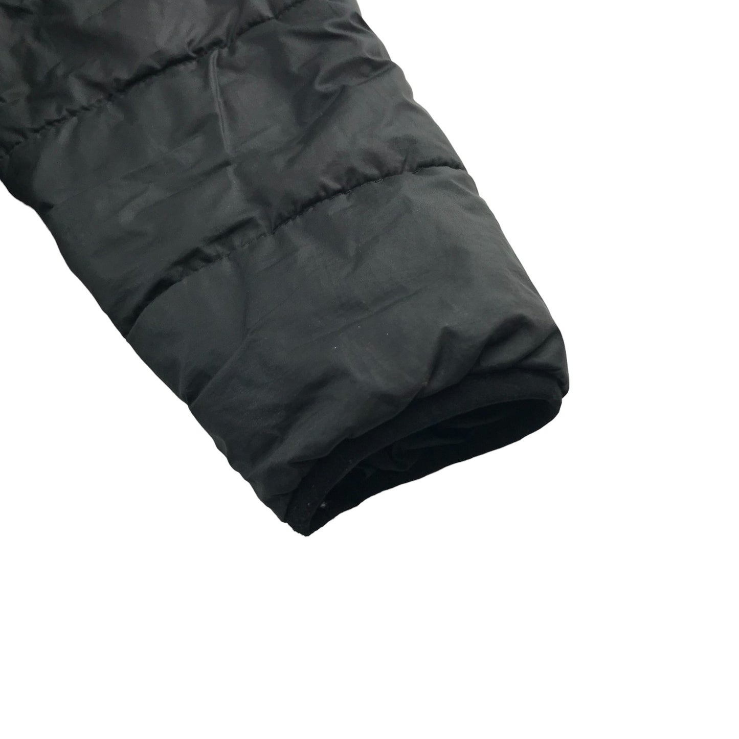 The North Face reversible jacket 11-12 years black puffer with hood