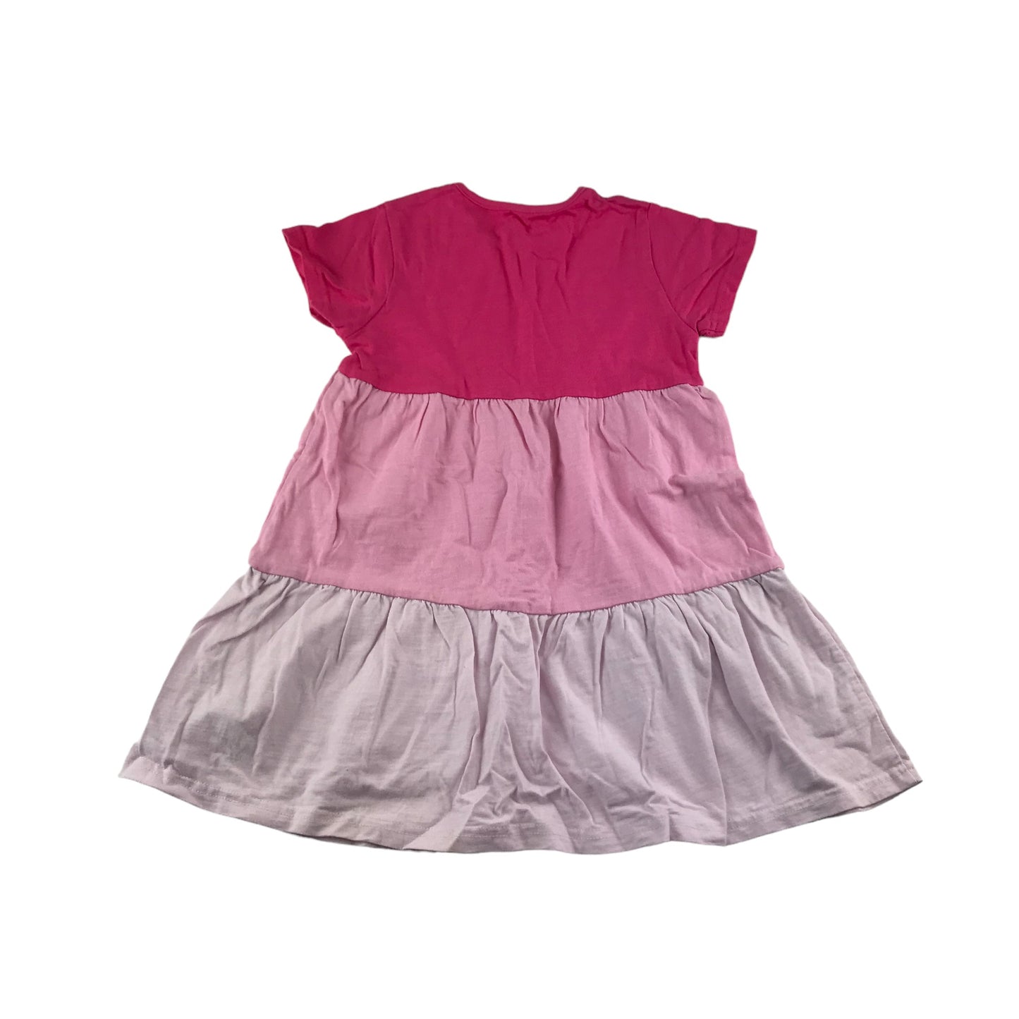 George Dress Age 5 Pink Tiered Cotton