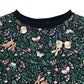 H&M Sweater 9-10 years navy woodland floral graphic print