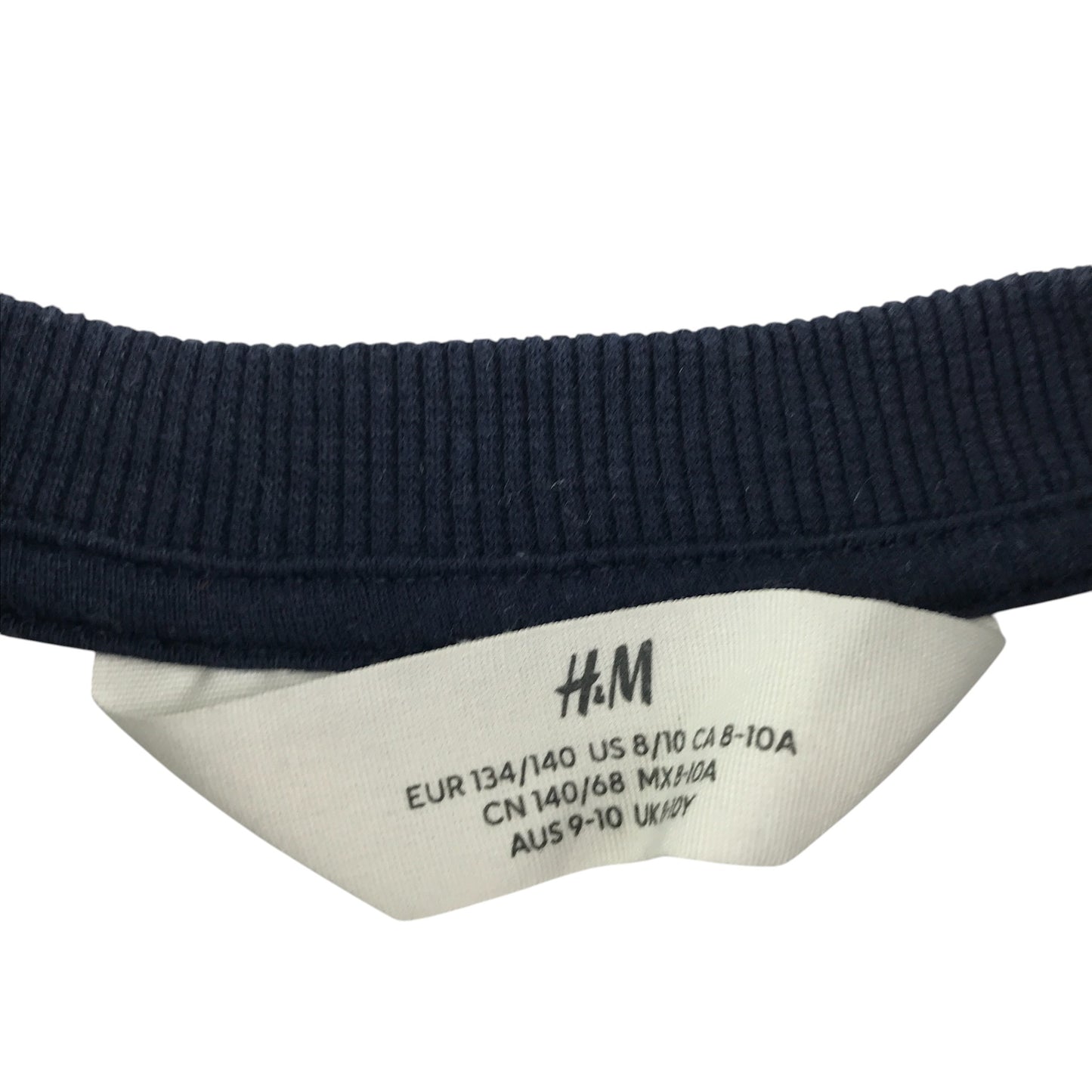 H&M Sweater 9-10 years navy woodland floral graphic print
