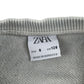 Zara Sweater 7-8 years grey and white two tone jumper