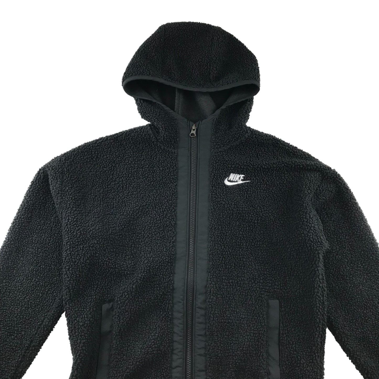 Nike fleece jacket 9-11 years black soft with zipper