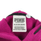 Pink hoodie women's XS purple plain with small logo cropped