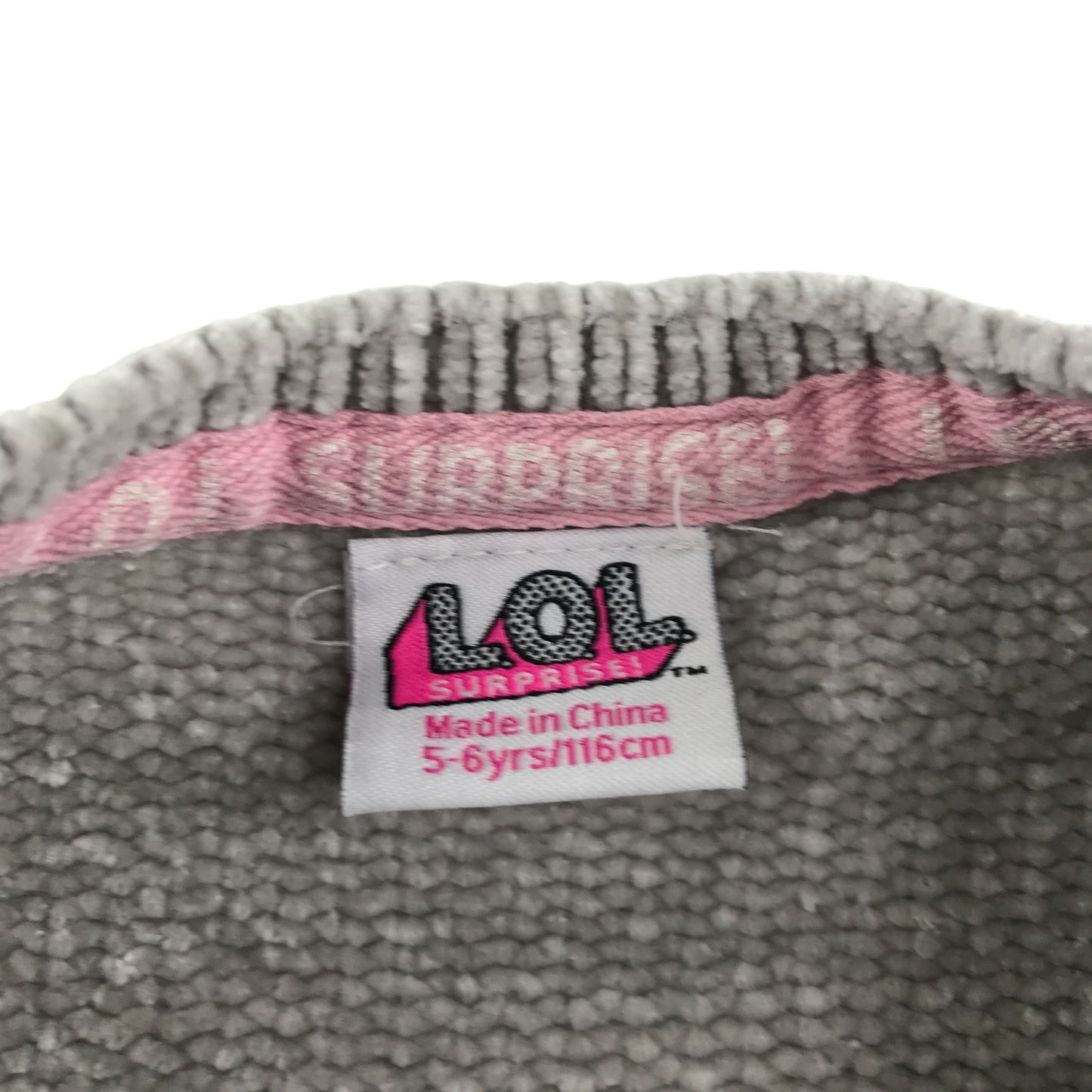 Primark Jumper 5-6 years grey LOL Surprise knitwear graphic design