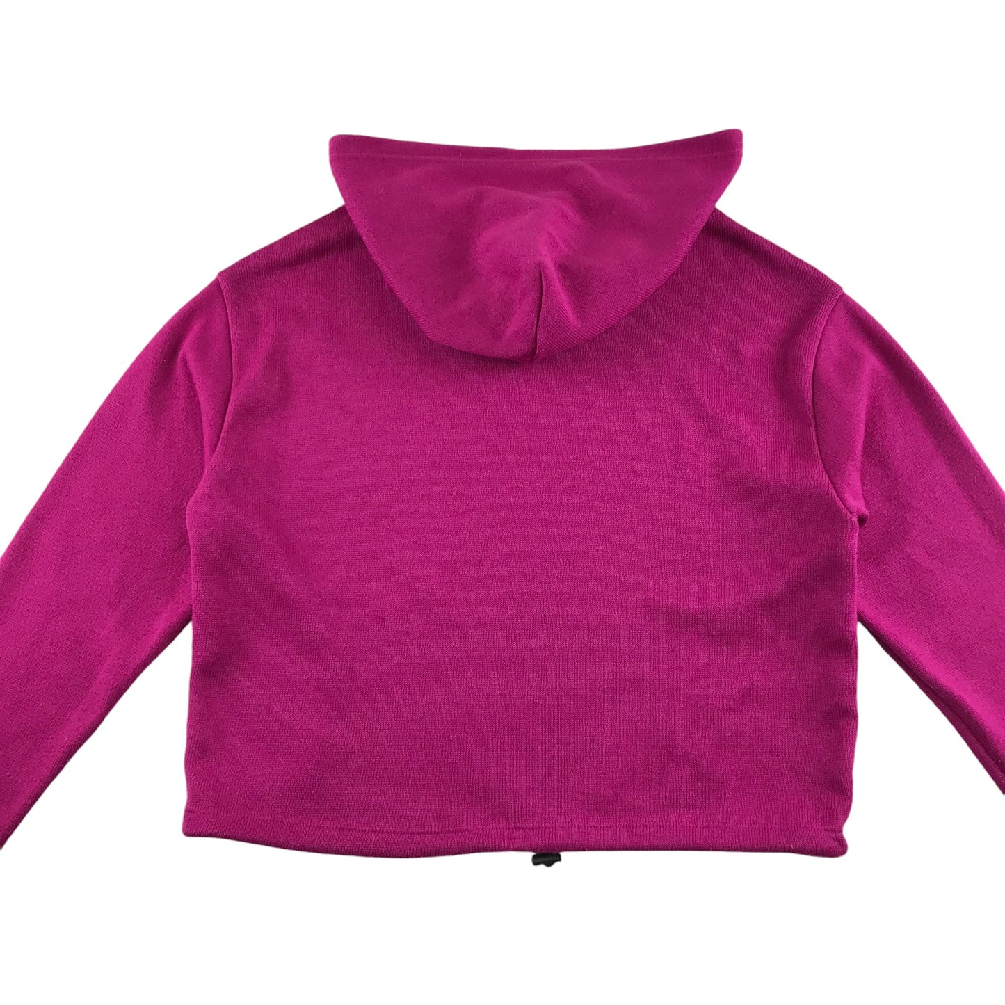 Pink hoodie women's XS purple plain with small logo cropped