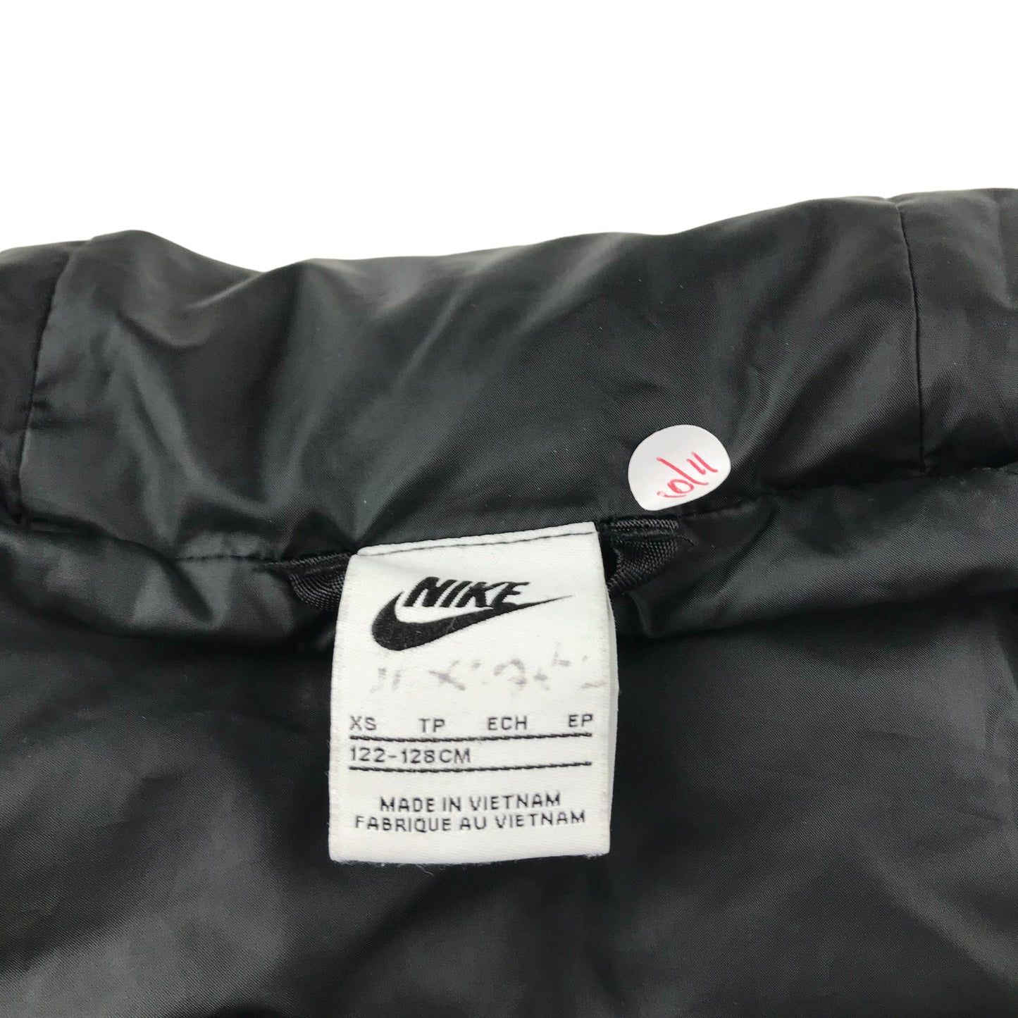 Nike jacket 7-8 years black long puffer with hood