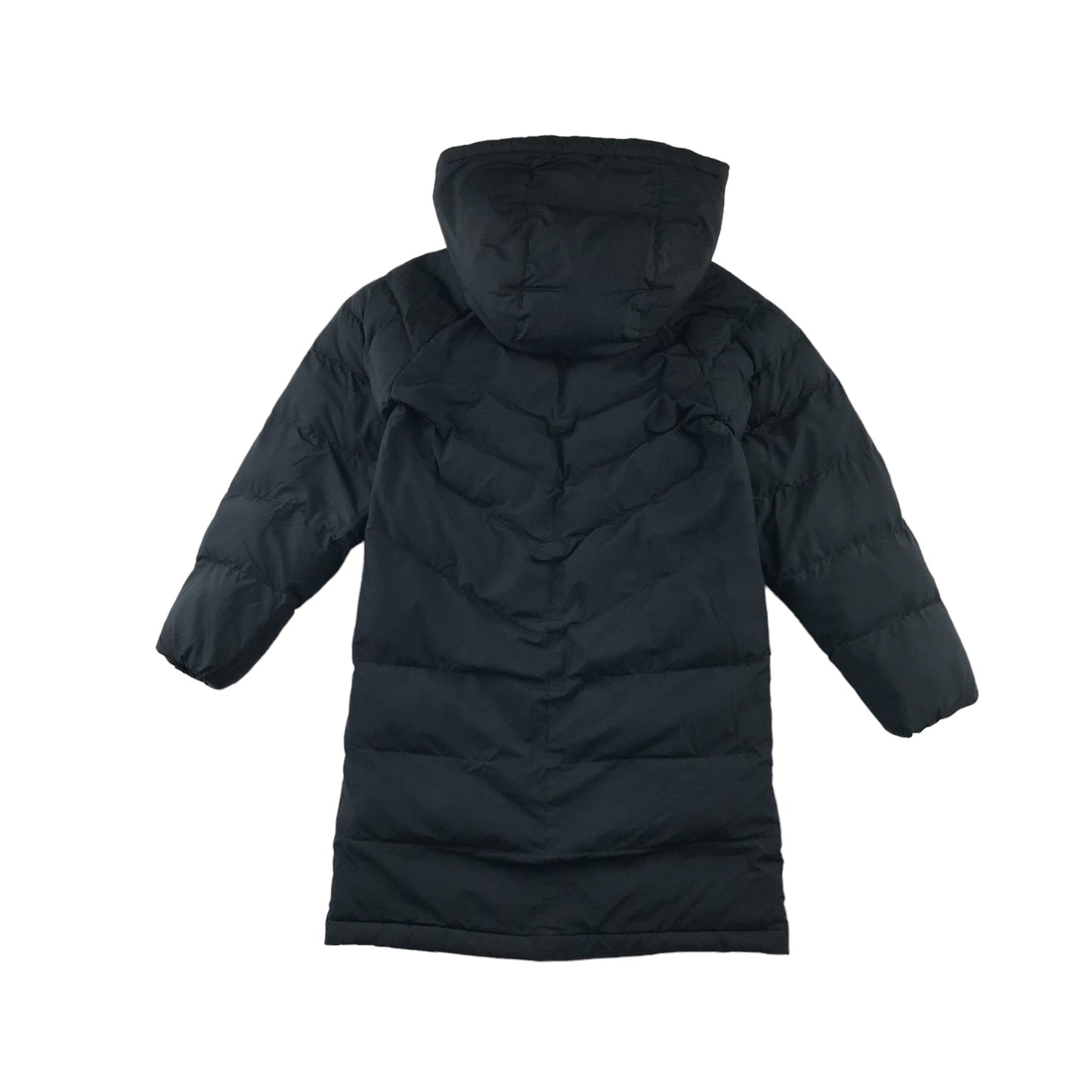 Nike jacket 7-8 years black long puffer with hood