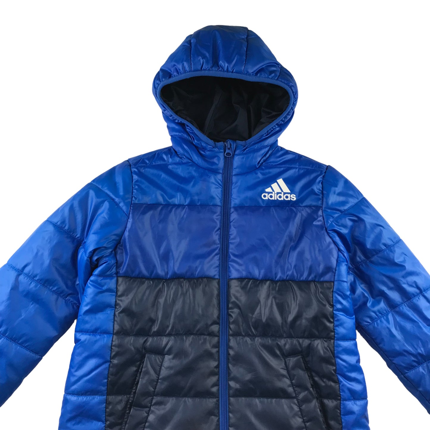 Adidas jacket 9-10 years blue and navy puffer