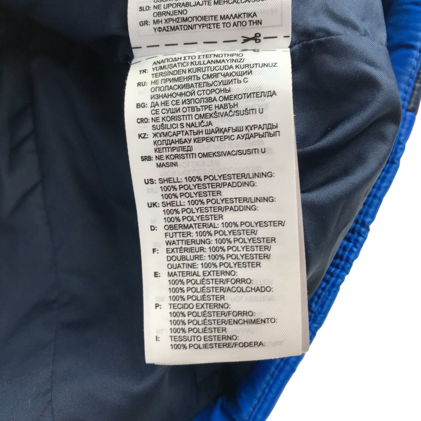 Adidas jacket 9-10 years blue and navy puffer