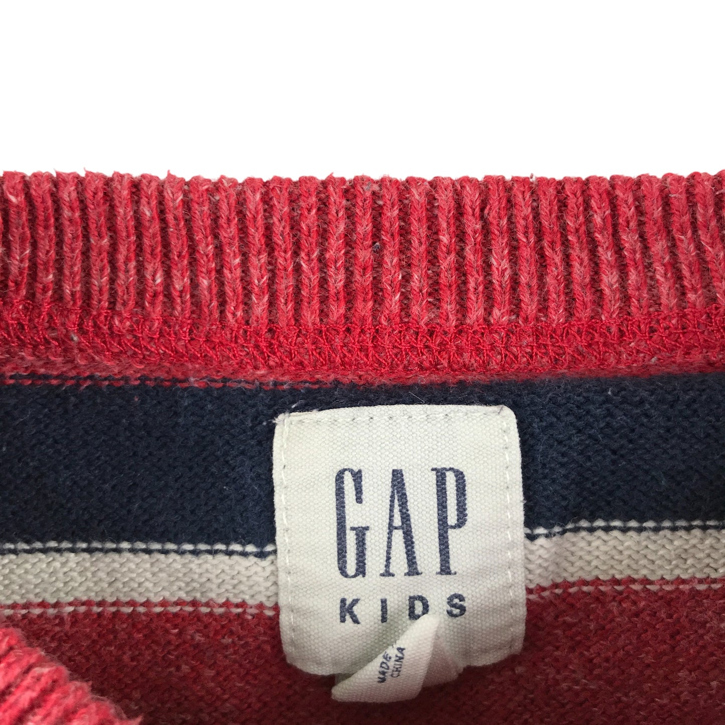 GAP Jumper 6-7 years red with black and white stripes
