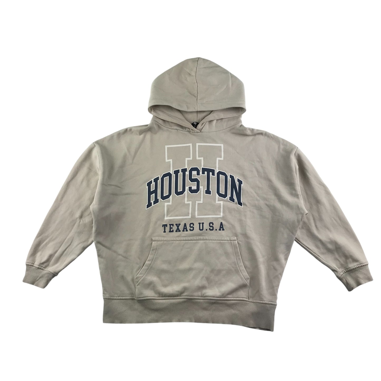 F&F hoodie women's XS beige college style Houston hoodie sport