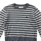 Jasper Conran jumper 6-7 years grey white stripy pullover cotton