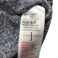 Jasper Conran jumper 6-7 years grey white stripy pullover cotton
