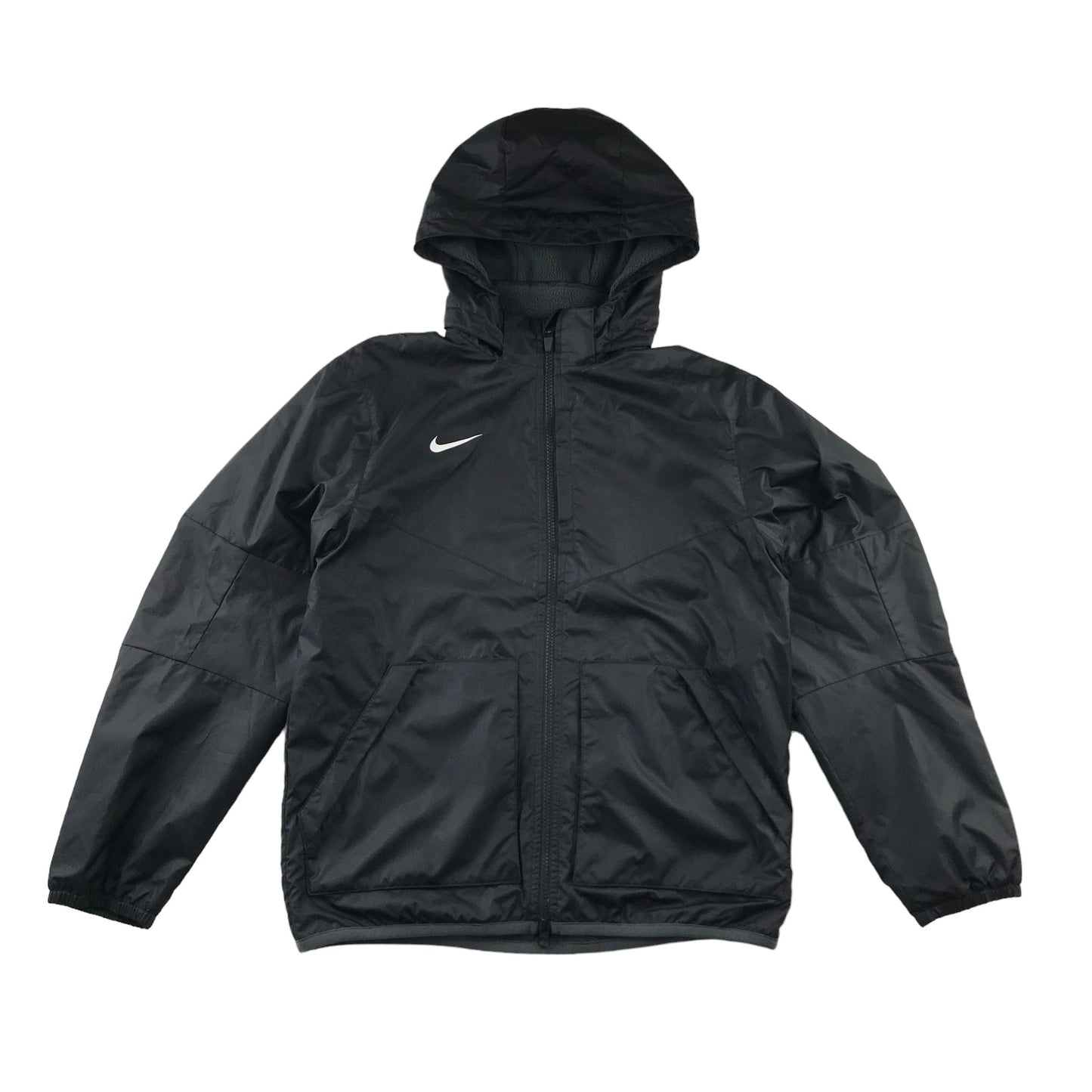 Nike jacket 11-12 years black fleece lined windbreaker