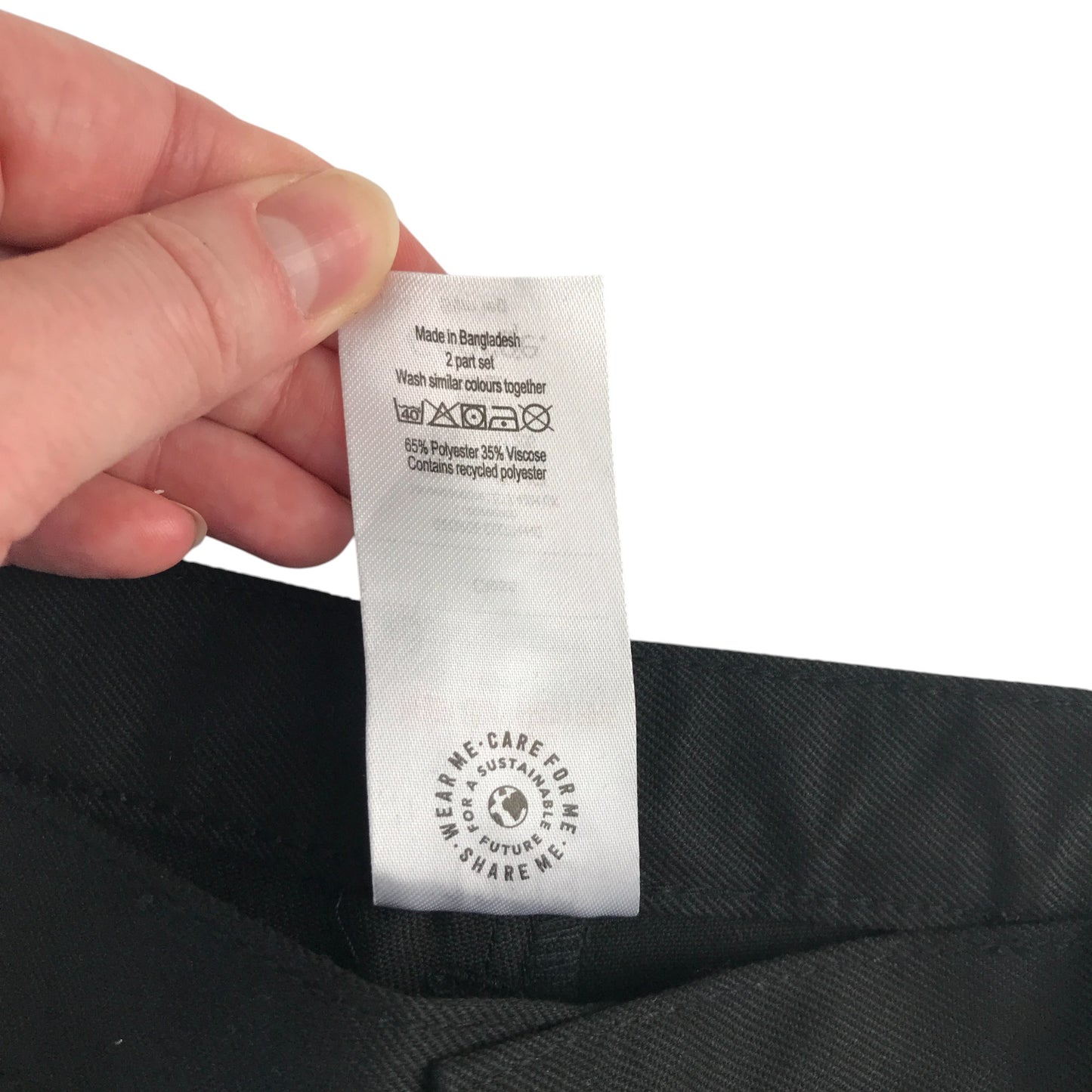 George black boys school trousers bundle slim leg no back pockets