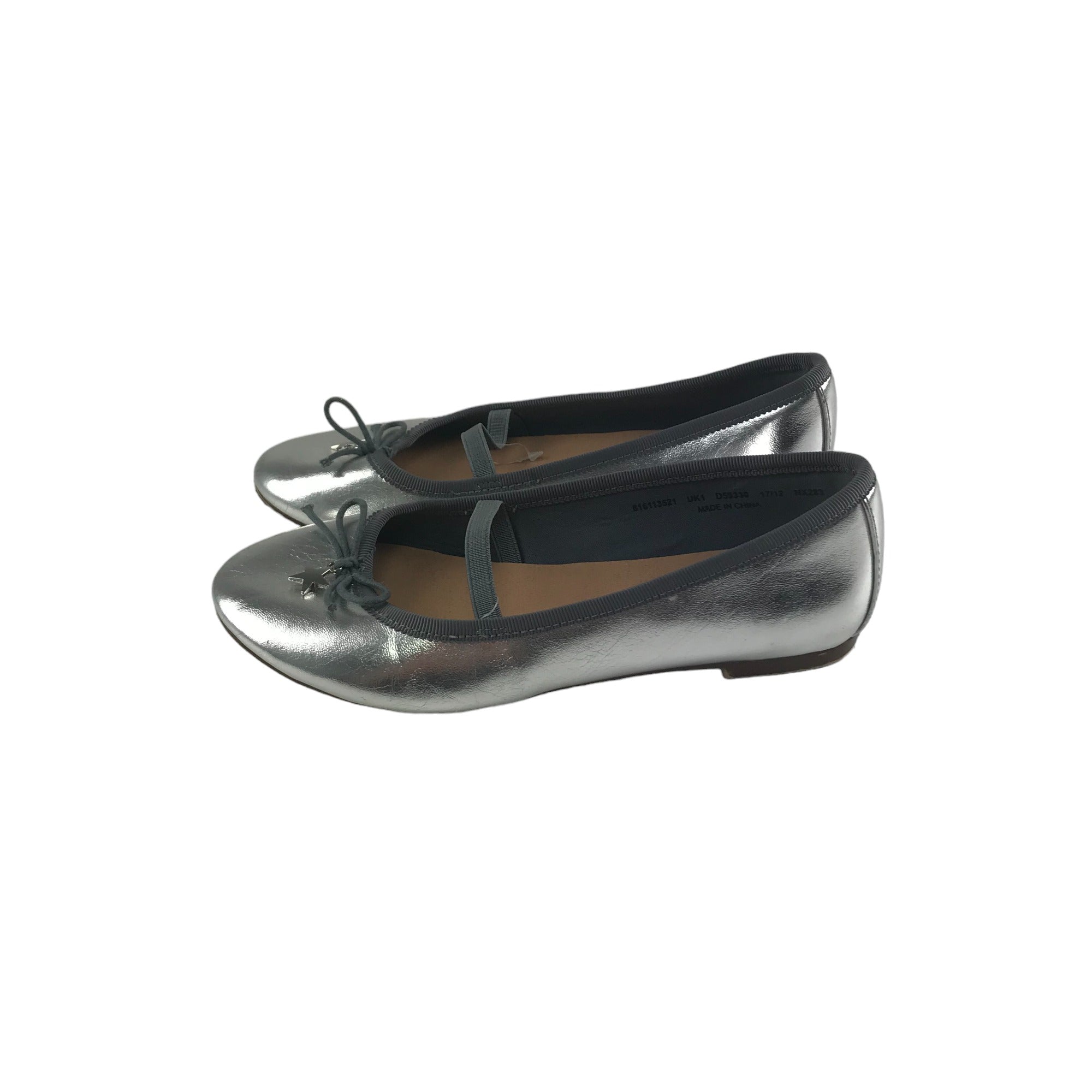 Silver flats size sales 12