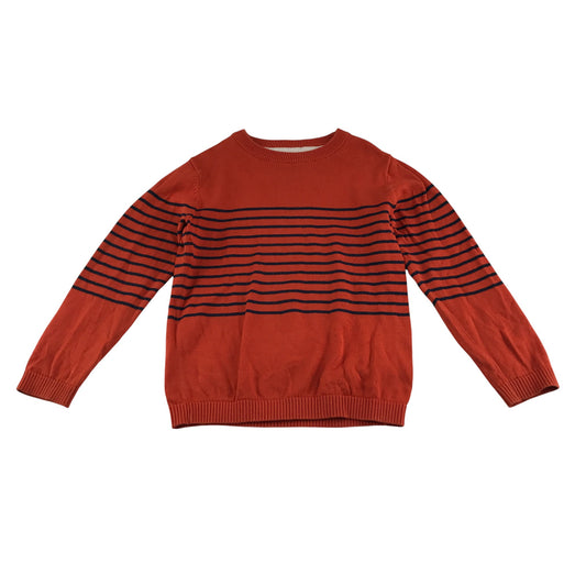 Next Jumper 5-6 years orange with black stripes cotton