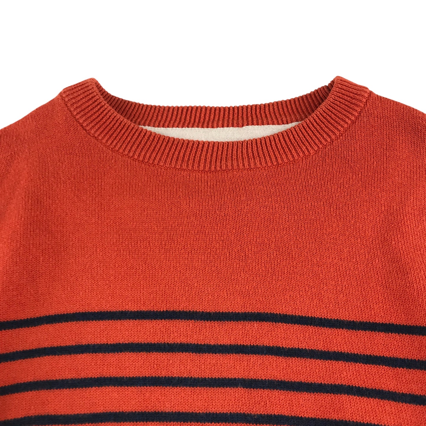 Next Jumper 5-6 years orange with black stripes cotton