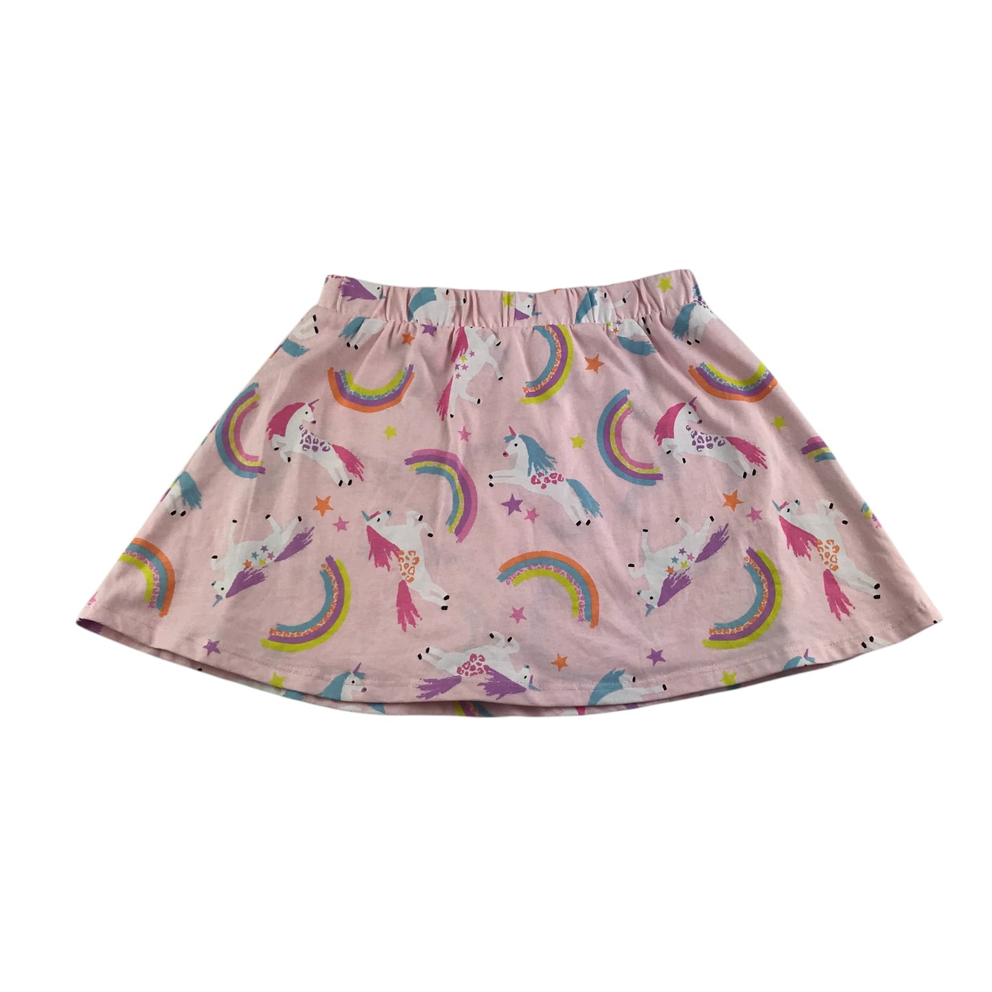 Mountain Warehouse skirt 7-8 years pink unicorns and rainbows skort cotton