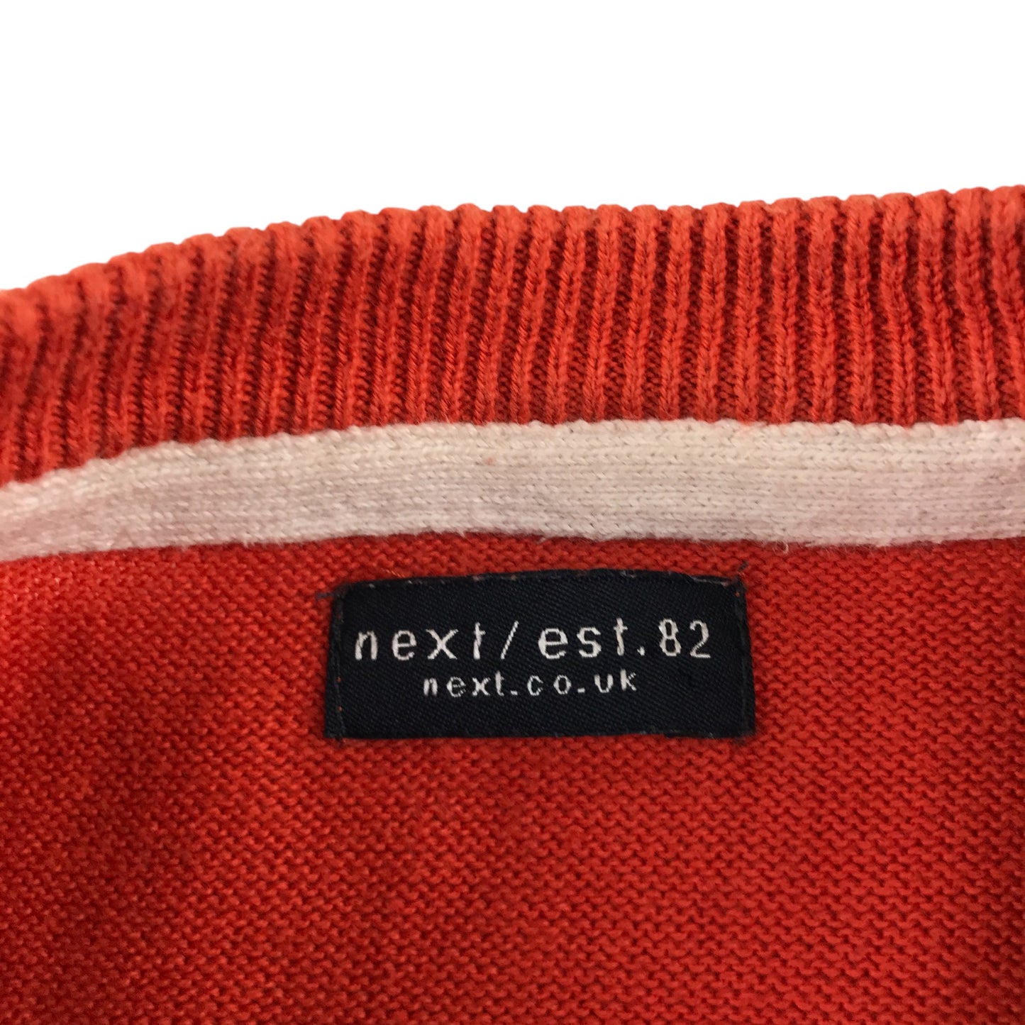Next Jumper 5-6 years orange with black stripes cotton