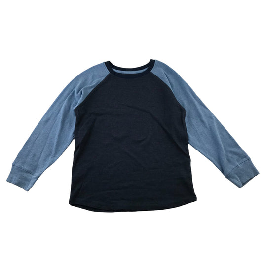 365 Kids T-shirt 8 years Navy Body and Blue sleeves