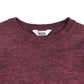 M&Co Jumper 5-6 years burgundy navy and grey stripy block colour design
