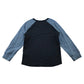 365 Kids T-shirt 8 years Navy Body and Blue sleeves