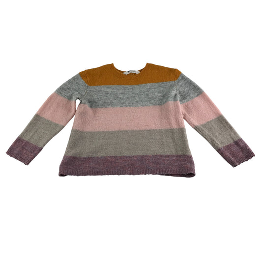 H&M Jumper 5-6 years multicoloured stripy design