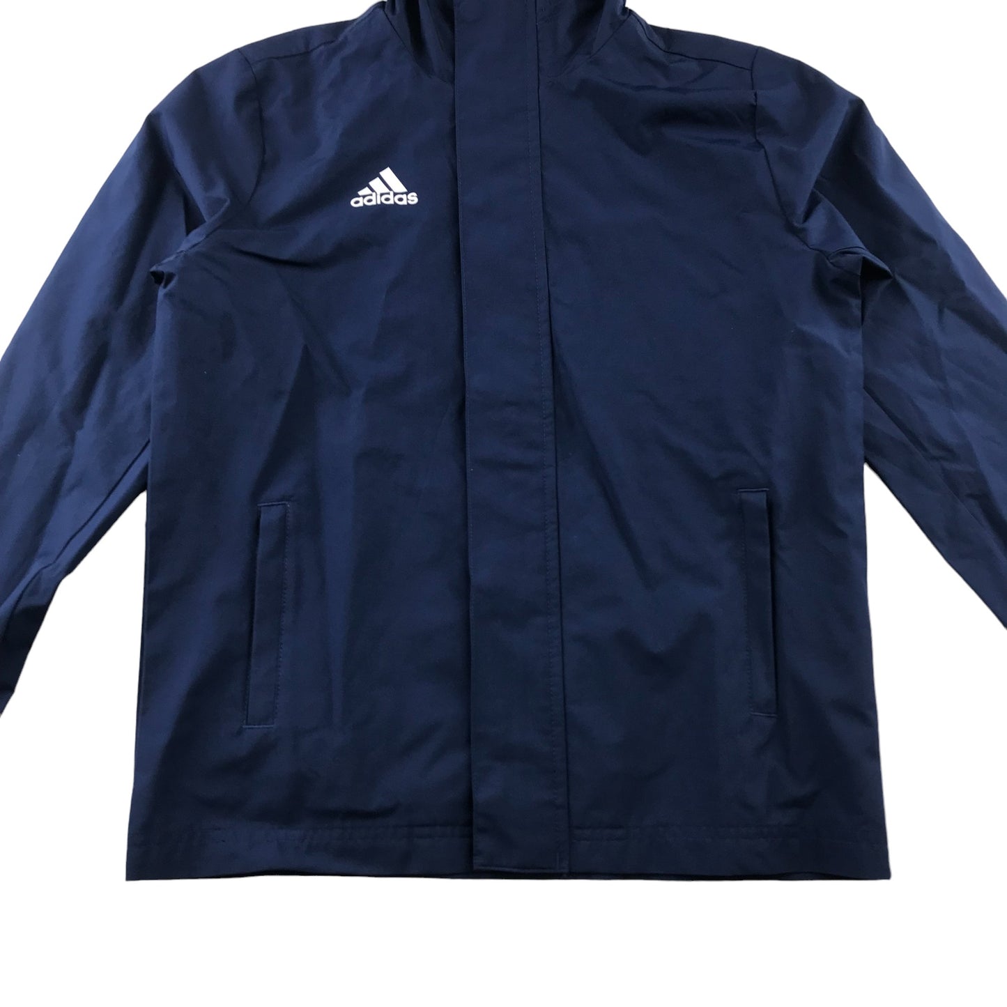 Adidas jacket 9-10 years navy hooded showerproof light jacket