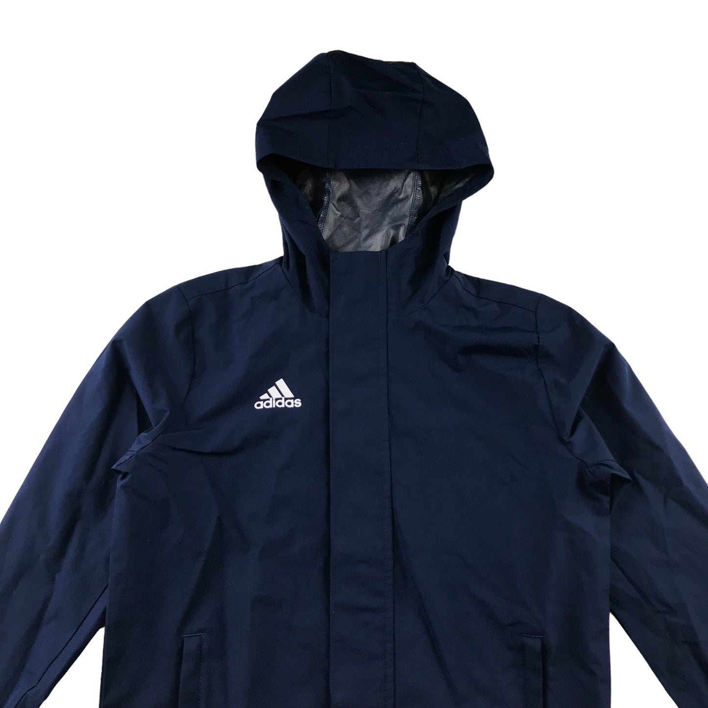 Adidas jacket 9-10 years navy hooded showerproof light jacket