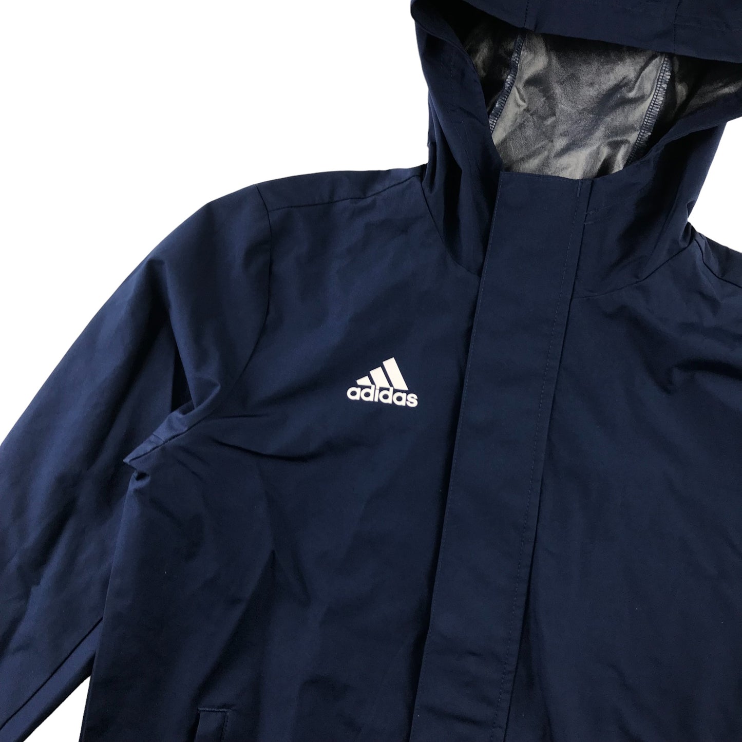 Adidas jacket 9-10 years navy hooded showerproof light jacket