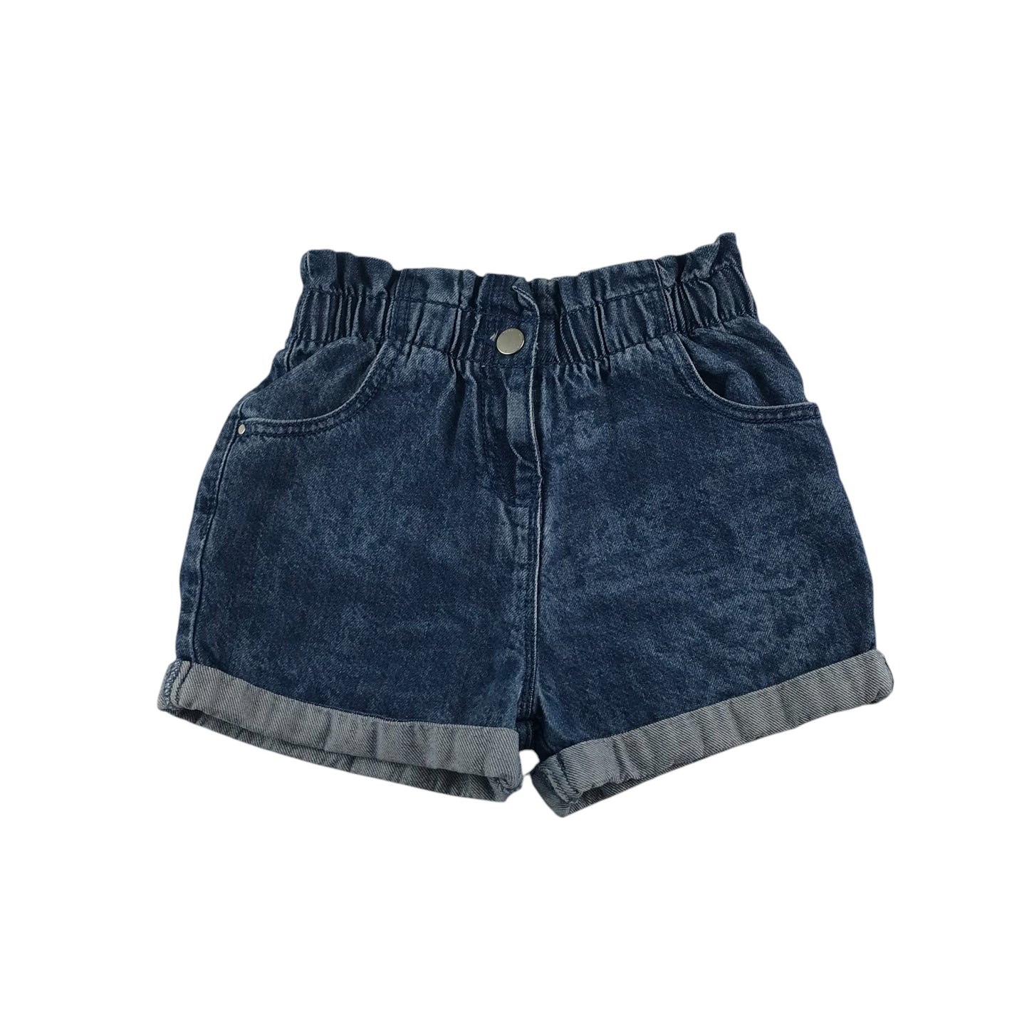 Next shorts 5-6 years blue denim paper bag waist cotton