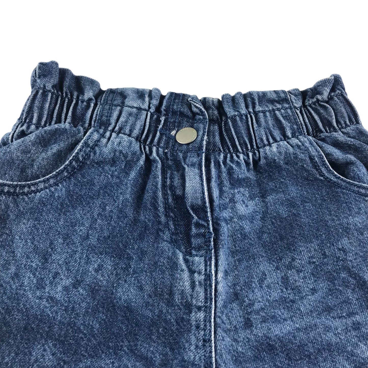 Next shorts 5-6 years blue denim paper bag waist cotton