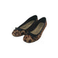 George Ballerinas Shoe Size 2 Brown Leopard Print Flat Pumps