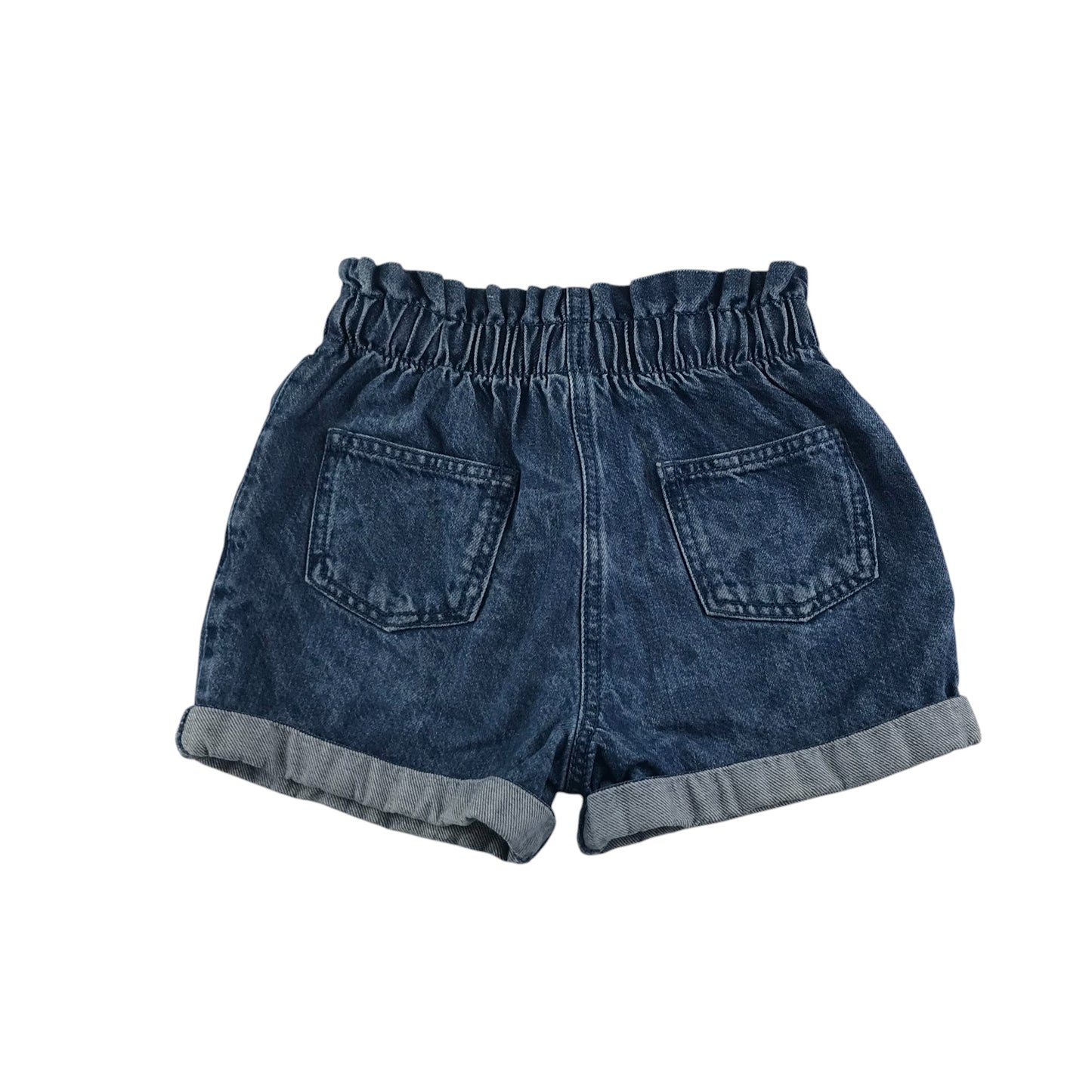 Next shorts 5-6 years blue denim paper bag waist cotton