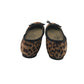 George Ballerinas Shoe Size 2 Brown Leopard Print Flat Pumps