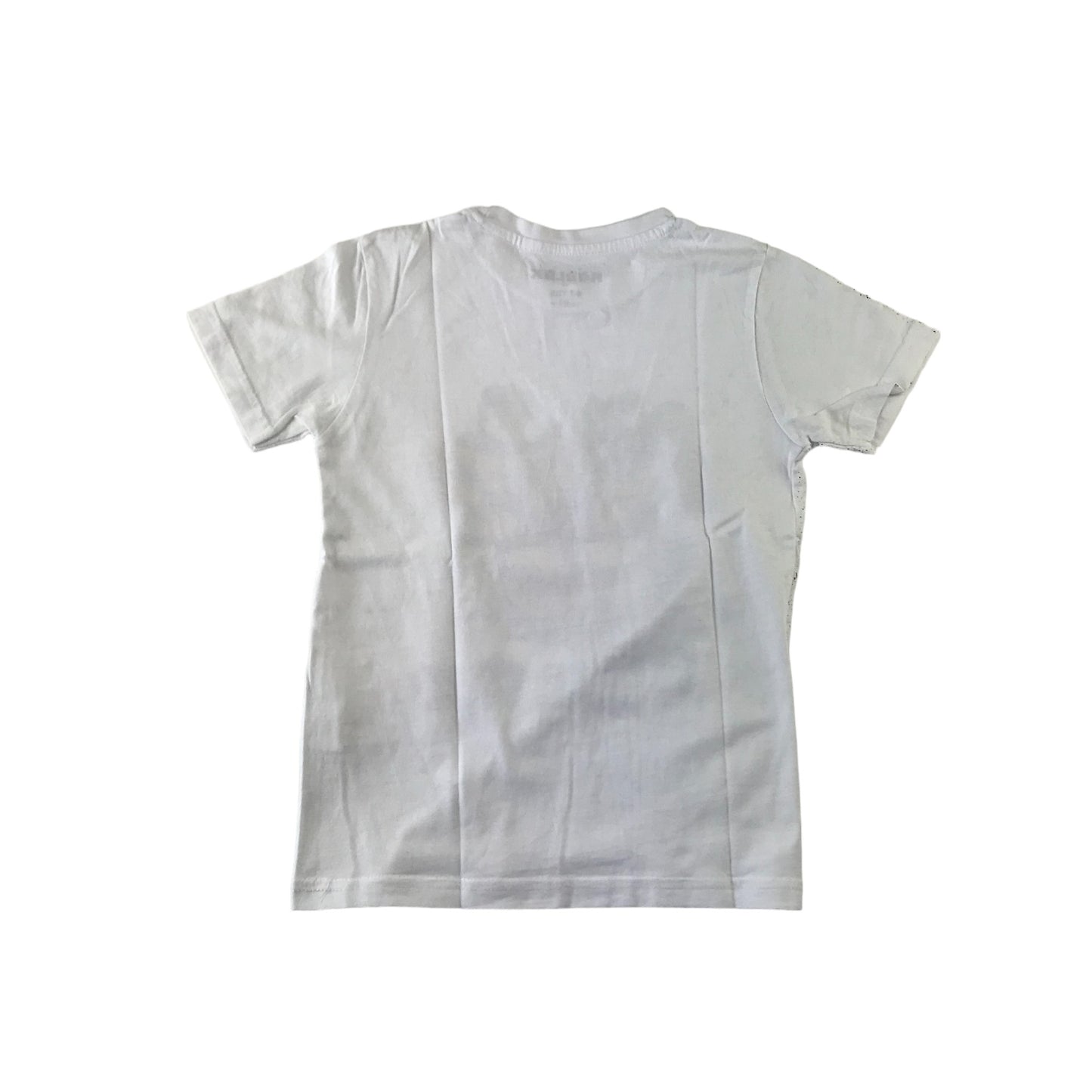 Roblox T-shirt Age 6 White Splash Pattern Golden Characters Print Cotton