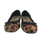 George Ballerinas Shoe Size 2 Brown Leopard Print Flat Pumps
