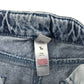 Tu shorts 6-7 years blue denim embroidery icons