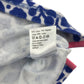 John Lewis towel hoodie 7-8 years blue floral terry cloth design print