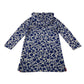 John Lewis towel hoodie 7-8 years blue floral terry cloth design print