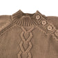 Vertbaudet Jumper 4-5 years brown tank top cable knit pattern