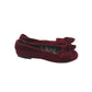 Dolce Gabbana Pumps Shoe Size 1 Red Velvet Flat Ballerina Shoes