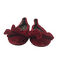 Dolce Gabbana Pumps Shoe Size 1 Red Velvet Flat Ballerina Shoes