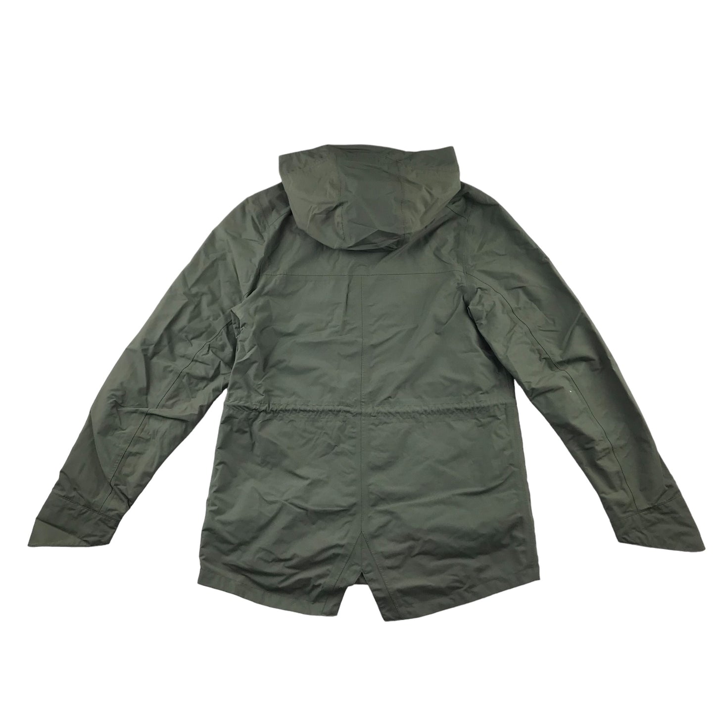 Decathlon jacket adult size XS khaki green light showerproof parka