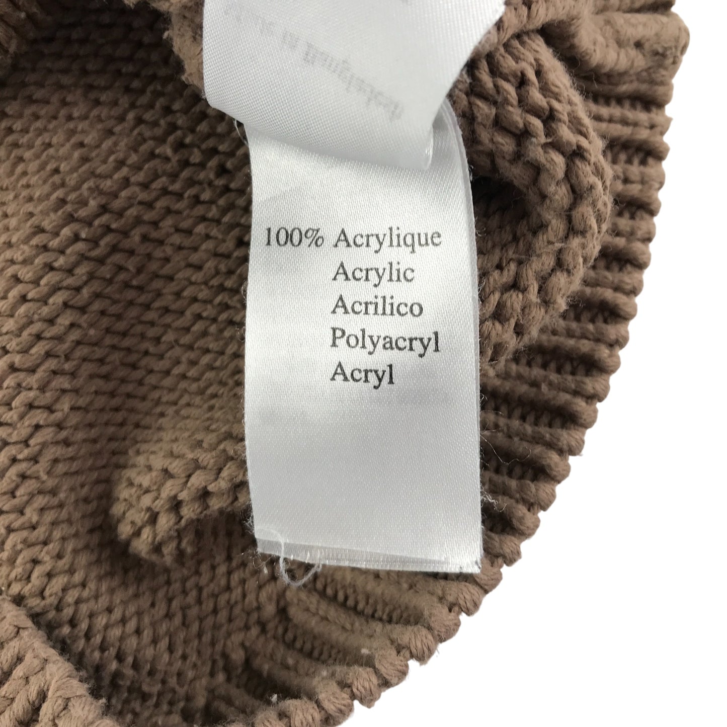 Vertbaudet Jumper 4-5 years brown tank top cable knit pattern